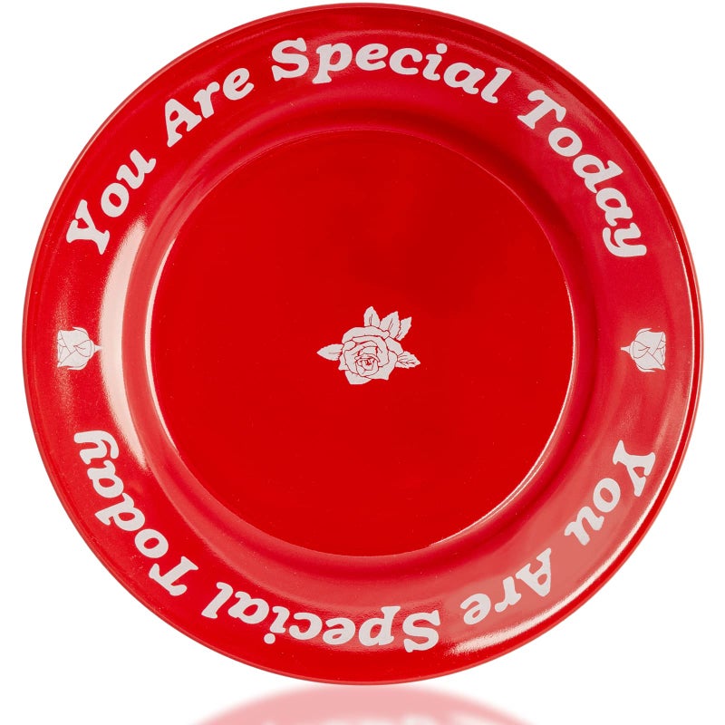CQNET You Are Special Today Red Plate, Unique Ceramic Plate Gifts for Birthday, Wedding, Anniversary, Engagements, Holiday, Party, Graduations, Dinner, Celebration Occasions, Home Decor Keepsake, 10.5" - Image 1